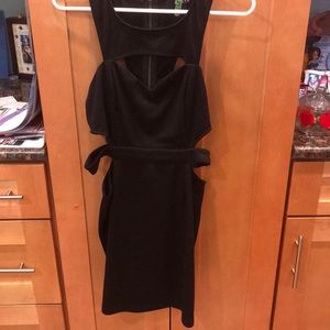 Black cut out dress